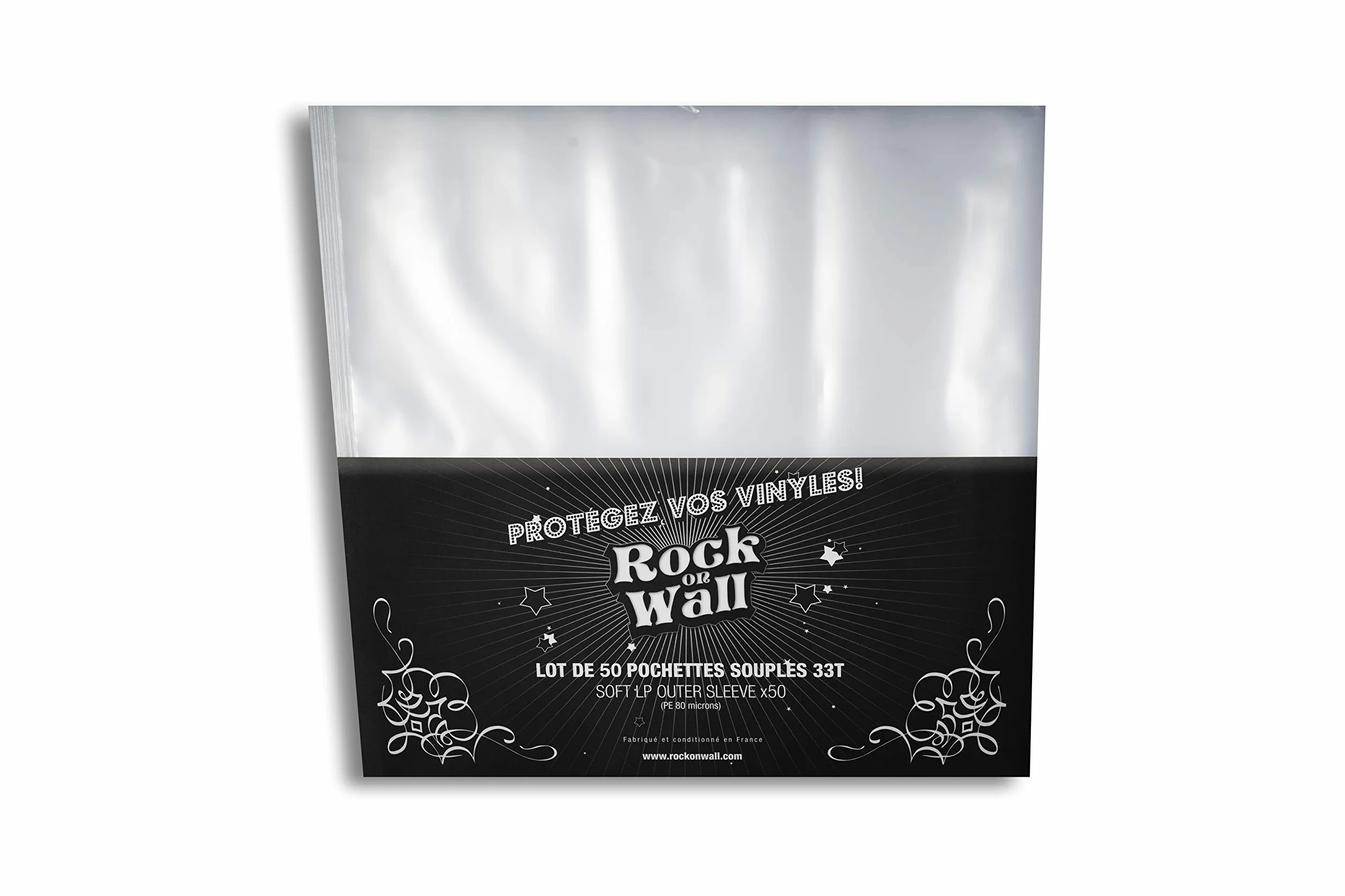 Rock on Wall Busta morbida, 33T, confezione da 50