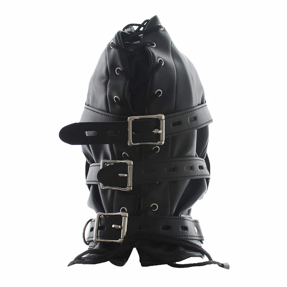 Roluck Maschera Bondage con Dildo Bocca Gag 3 Lock Regolabile Fetish Sex Toy