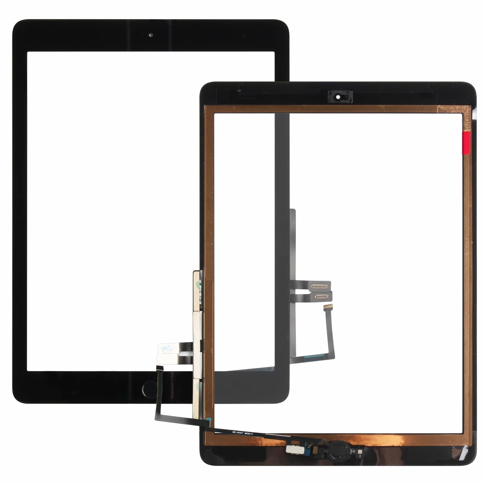 Reparo per iPad 6th 9.7 2018 Touchscreen - per iPad 6 6th Generation Touch Screen A1893 A1954 Digitizer Schermo di Ricambio Vetro include Strumenti di Riparazione (con Home Buttone) (Nero)