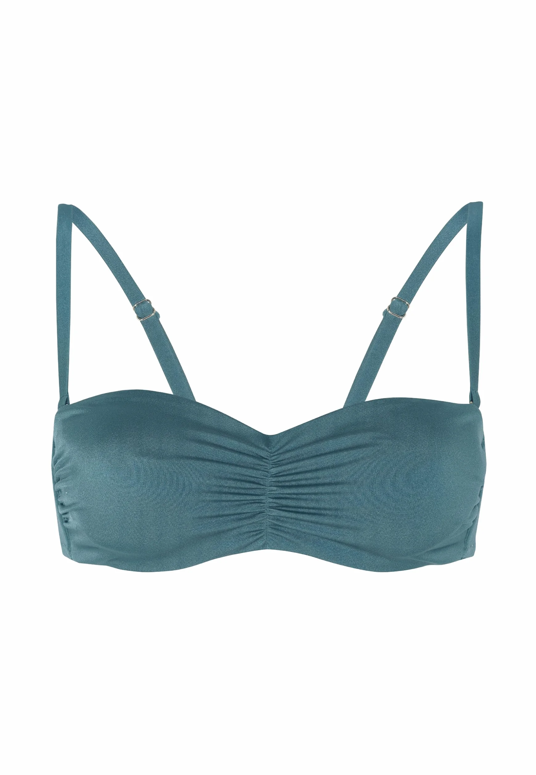 Lovable Reggiseno a Fascia con Ferretto e Spalline Removibili Microfibra Lucida Verde Mediterraneo 34B