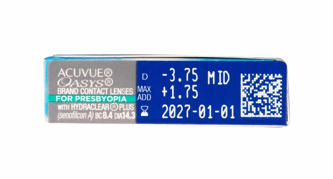 ACUVUE OASYS MULTIFOCAL Lenti a Contatto Quindicinali Presbiopia -4.00 BC 8.4 DIA 14.30 ADD Low 6 Lenti