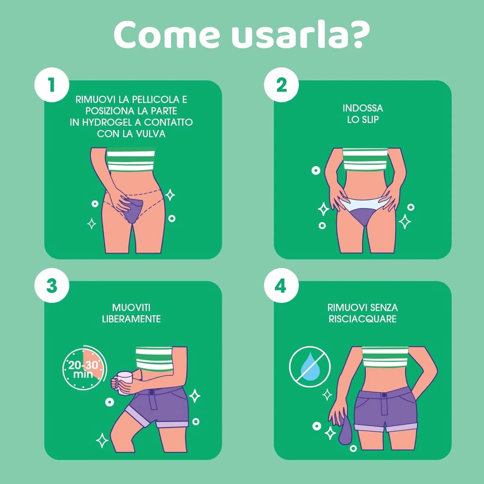 Chilly Maschera Lenitiva Hydrogel per Parti Intime Femminili con Vitamina B5 e Bisabololo pH5.5
