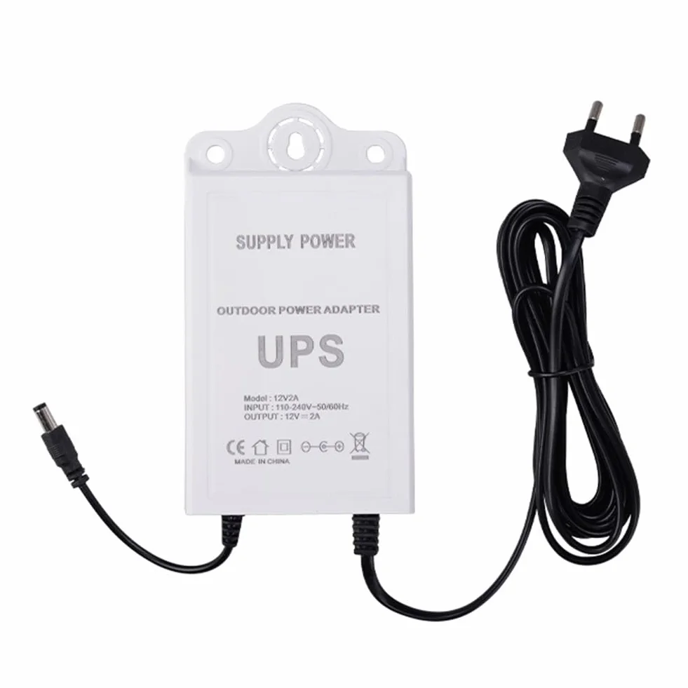 Persistence Gruppo di Continuità 12V-2A per WiFi, Router, Modem, Telecamera di Sicurezza Mini UPS Protezione di Backup per Batteria Spina UE