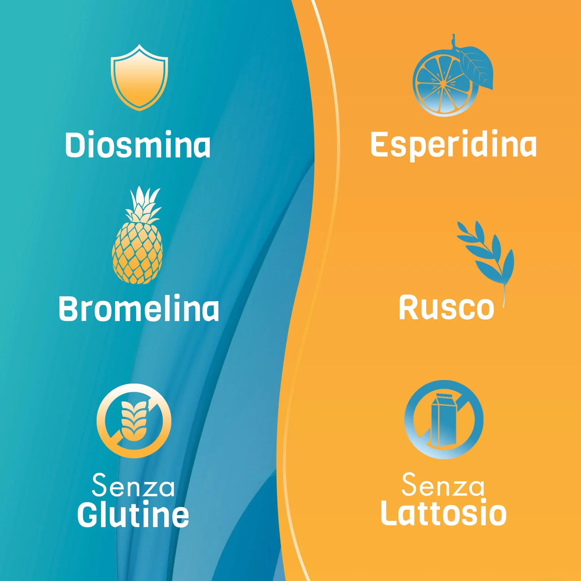 Diosmina Esperidina Bromelina integratore gambe pesanti 60 compresse