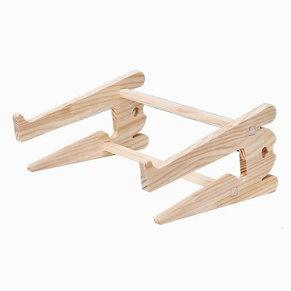 Supporto per Laptop Supporto Universale in Legno for Laptop da scrivania, Supporto Staccabile for Laptop da 10-17,3 Pollici Rialzo per Laptop(XL)