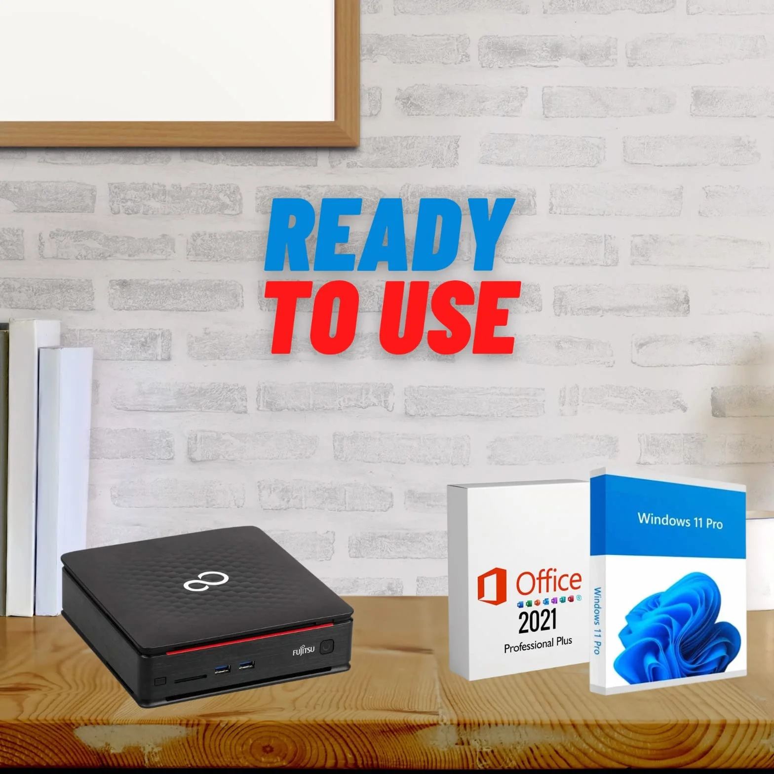 Fujitsu Mini PC Pronto all'Uso Intel i5 8GB RAM 256GB SSD Windows 11 Pro Office 2021 Ricondizionato