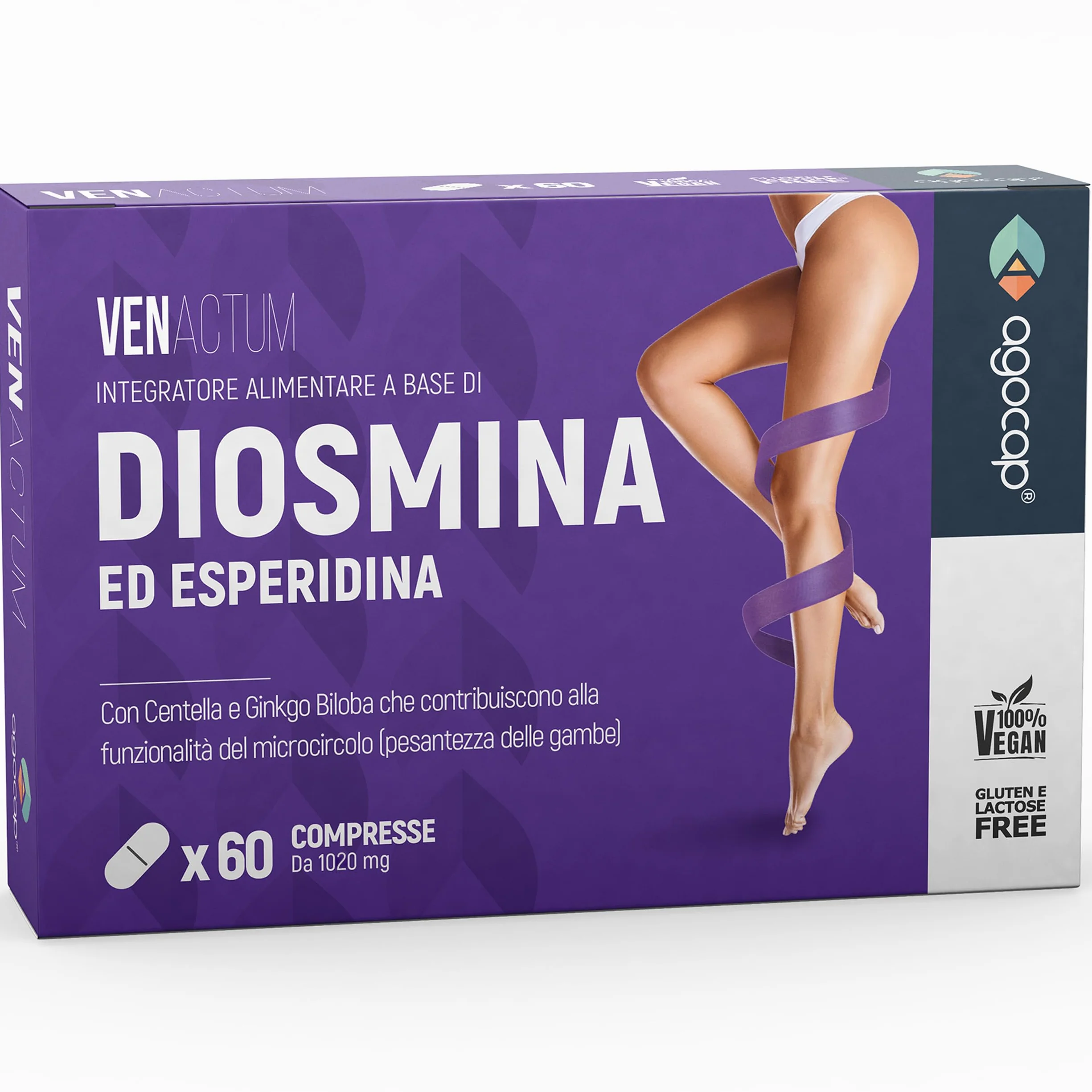 Venactum Diosmina Esperidina 60 compresse per Circolazione gambe e Vene Varicose