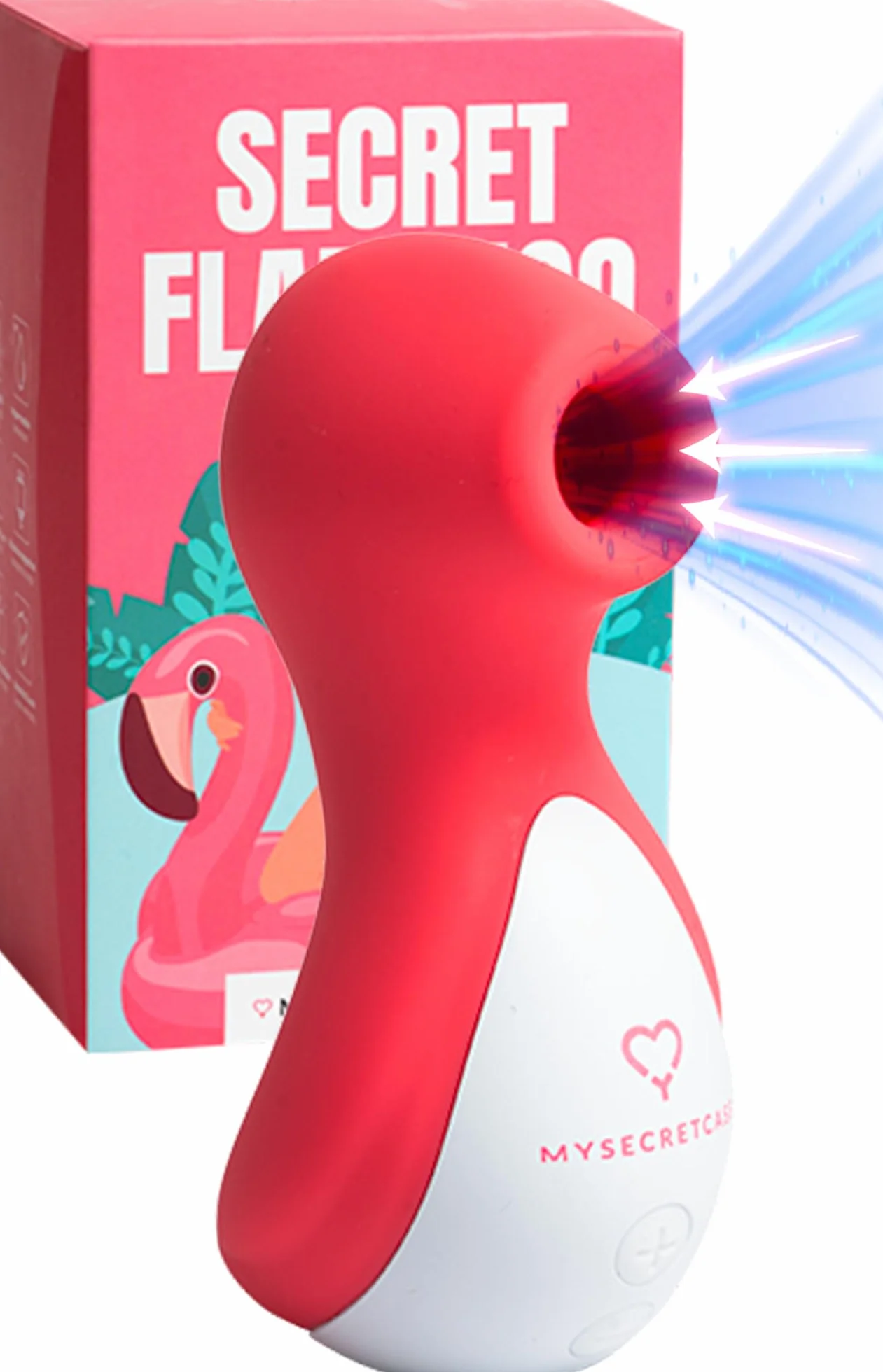 MySecretCase Succhia Clitoride Squirt Stimolatore 10 Modalità Suzione Silenzioso Silicone Vibratore Donna Impermeabile