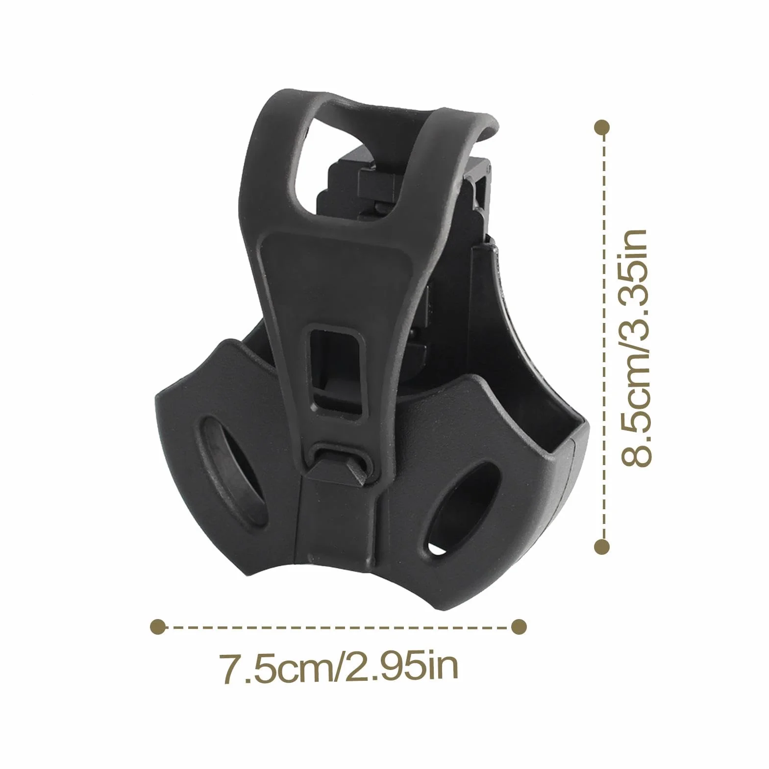 Custodia per manette a sgancio rapido Nero