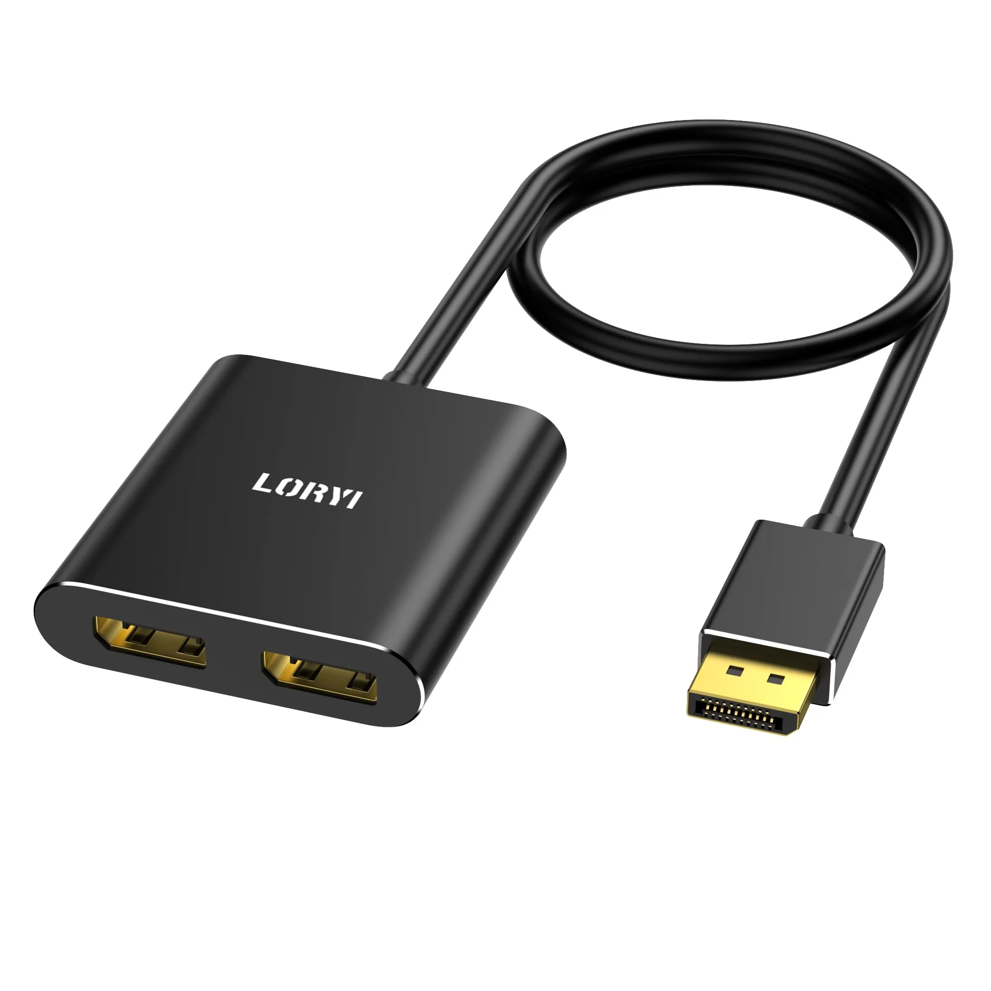 Adattatore splitter da DisplayPort a doppia DisplayPort, hub MST 4K60Hz, 1 in 2 uscite, porta display per doppio monitor, DP1.4, splitter per desktop, laptop