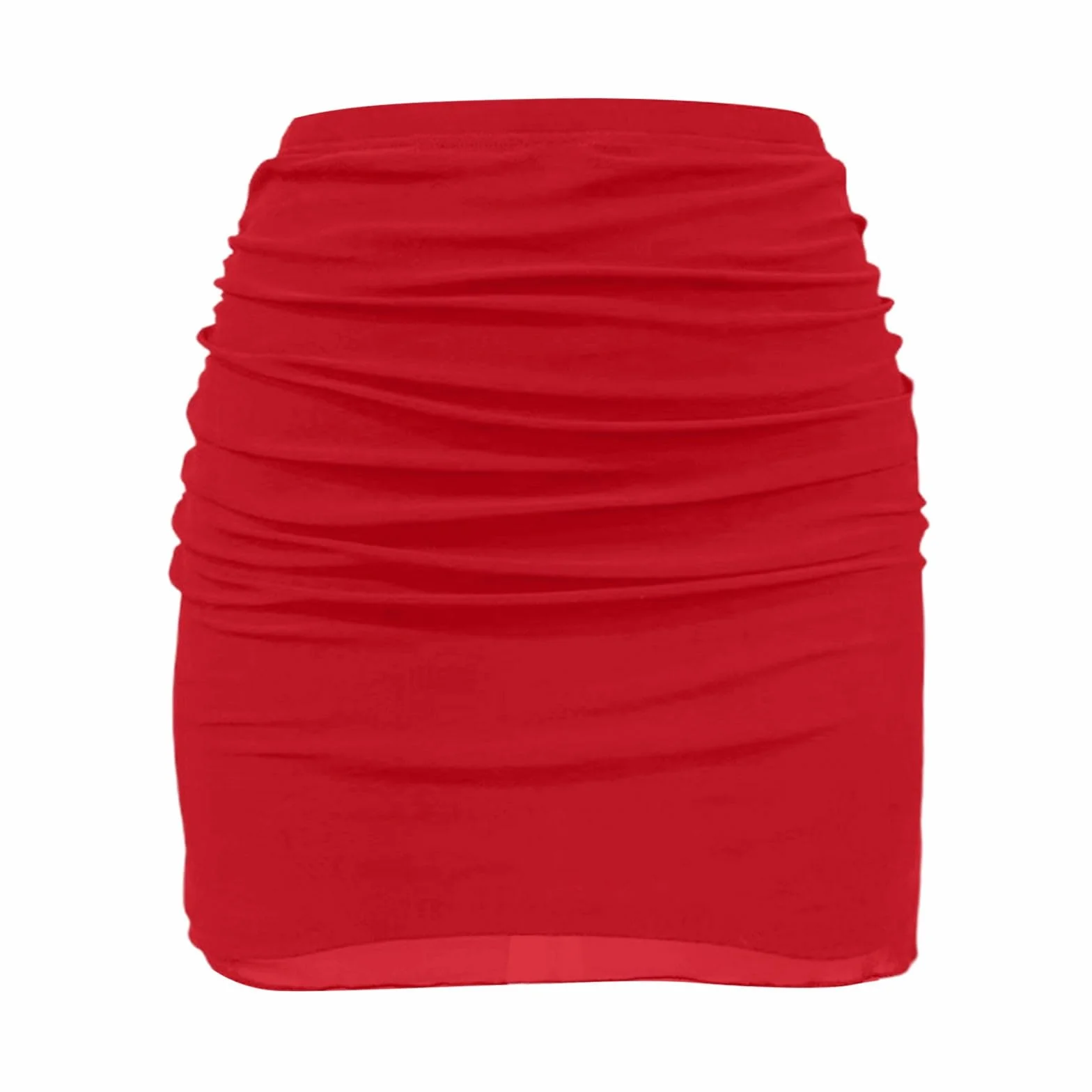 Mini gonna sexy in pizzo stretto, linea ad A, slim fit, elasticizzata, per feste