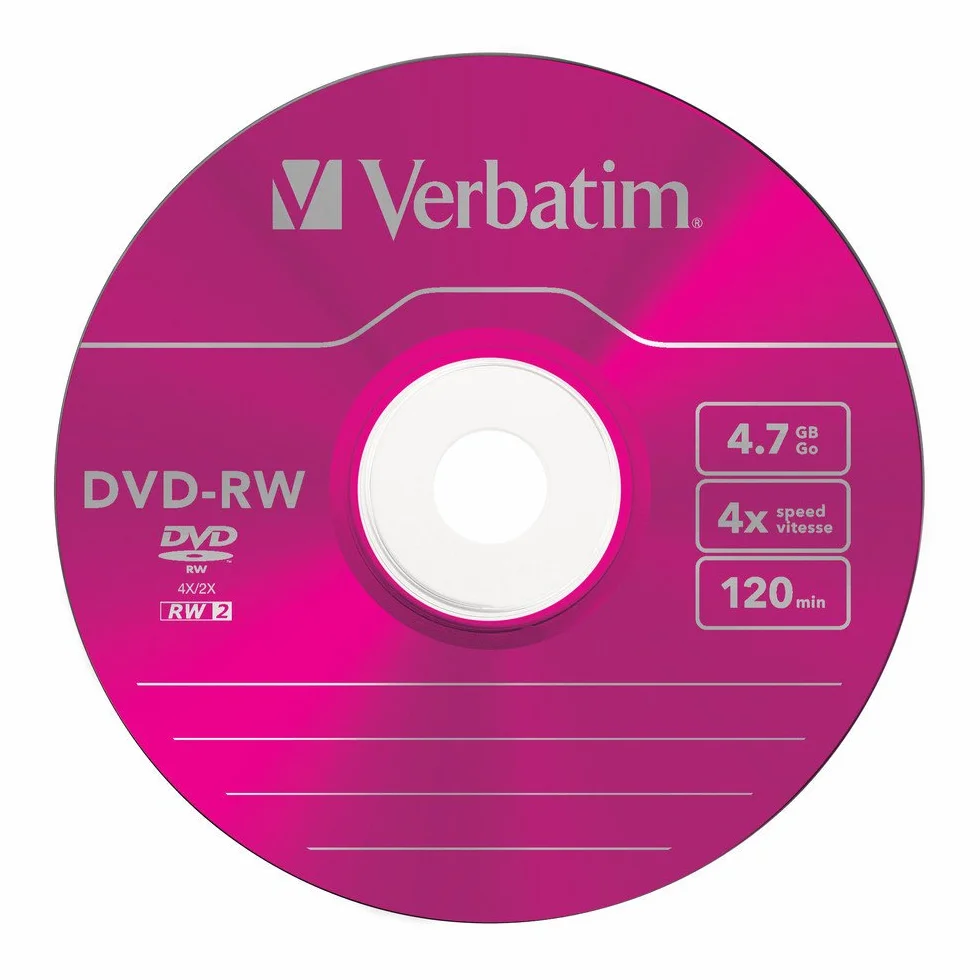 Verbatim DVD-RW 4.7GB - Confezione da 5