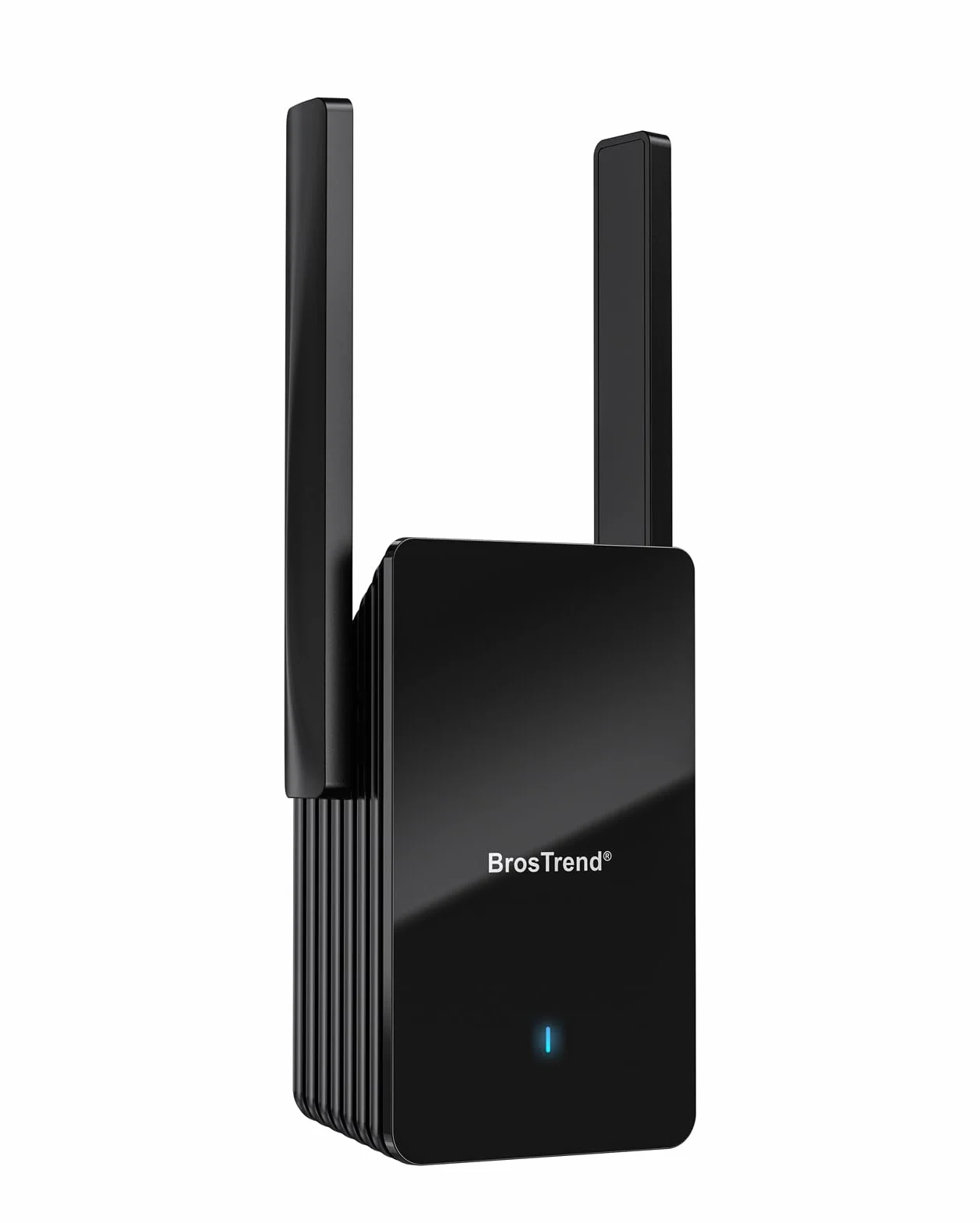 BrosTrend WiFi 6 AX3000 Ripetitore WiFi Potente per Casa Copre fino 204 ㎡, Dual Band Wi-Fi Extender con 1 Porta Gigabit Ethernet, Range Amplificatore Wi-Fi Potente Compatibile con Tutti i Box Internet