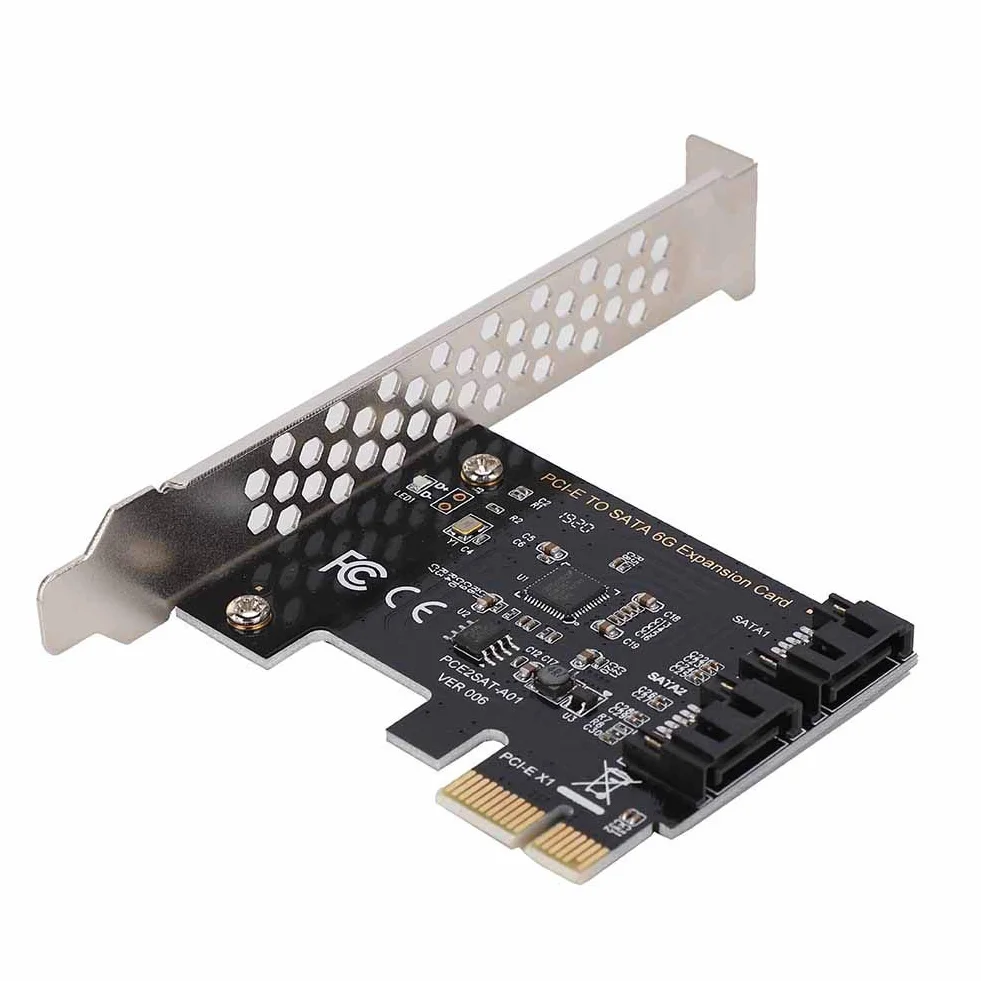 Scheda SATA Scheda controller PCI-E a SATA 3.0 da 2 porte Scheda adattatore PCI Express SATA III da 6 Gbps