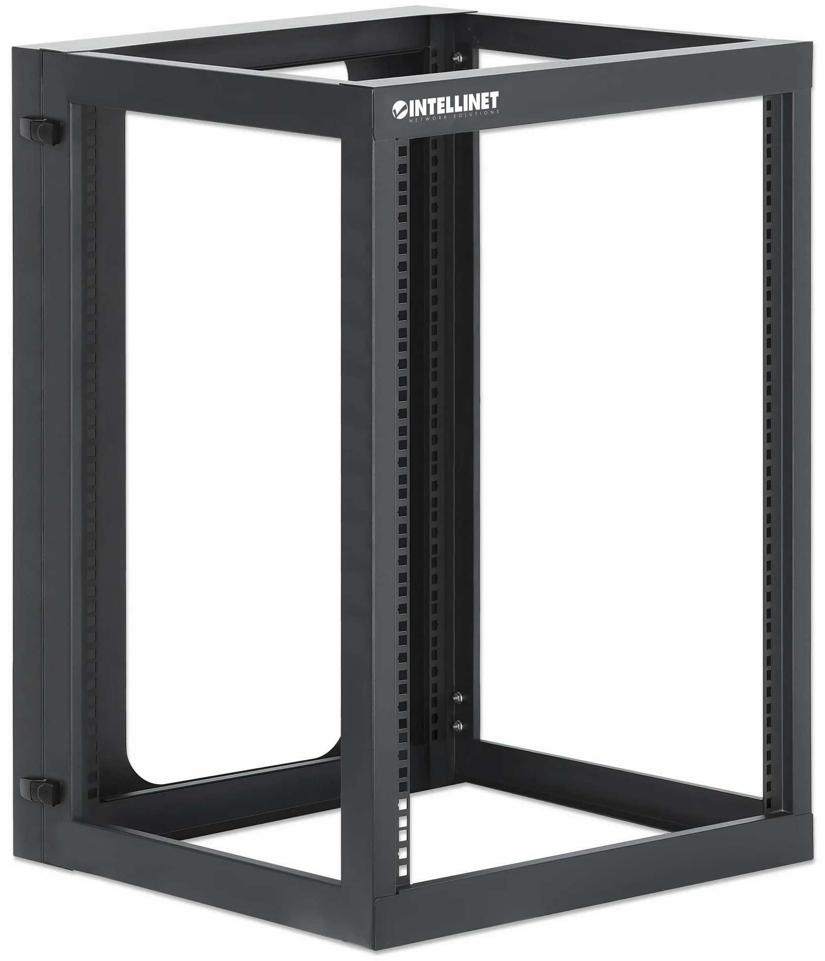 INTELLINET 716161 Armadio a Muro 19" Open Frame 4 Montanti 15U Nero