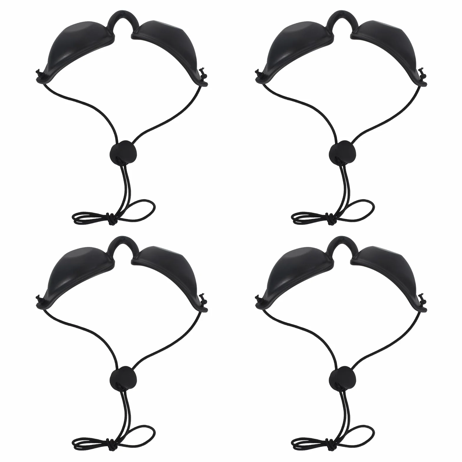 Occhiali Infrarossi 4 Pezzi Protezione UV Solarium Nero