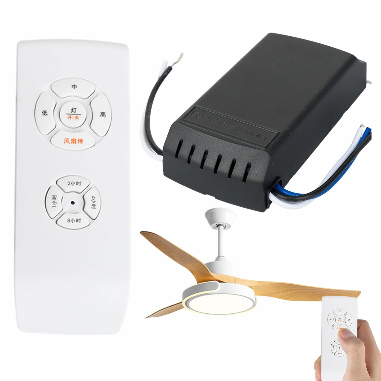 Controller universale ventola luce telecomando 85–240 V 3 passi