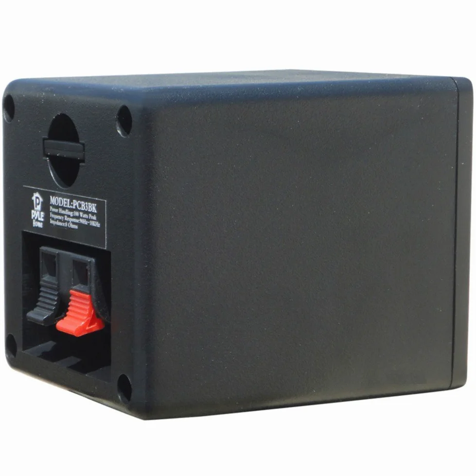 COPPIA DI CASSE CUBO PASSIVE PYLE PCB3BK NERE DA 100 WATT RMS E 200 WATT MAX A COPPIA DA 9,00 CM QUADRATE PER INTERNI PC TABLET TV MP3 DOLBY DIGITAL SURROUND O COME SATELLITI PER IMPIANTO HOME THEATHER O AUTO CASA CAMPER SCRIVANIA TAVOLO