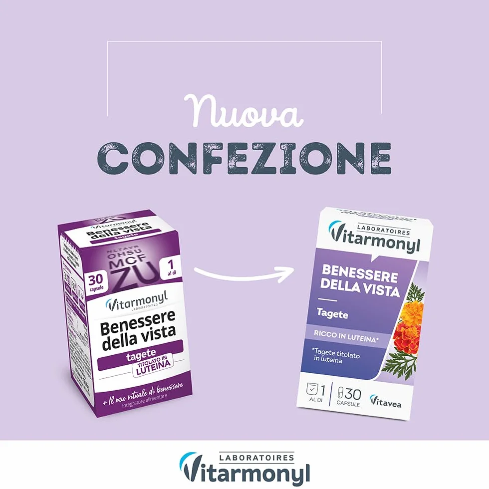 Vitarmonyl Benessere della Vista Integratore Occhi Luteina Zeaxantina 30 Capsule