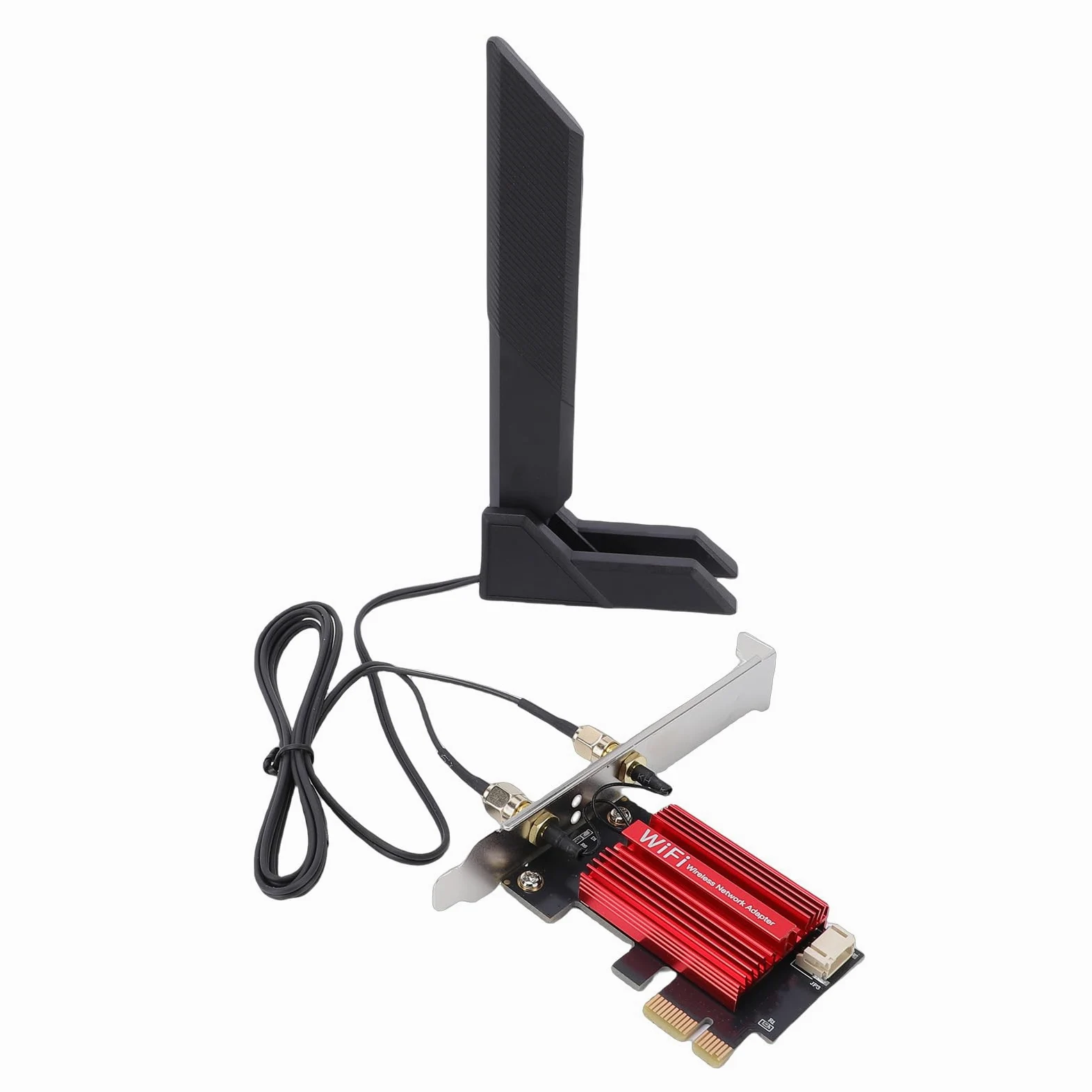 Bewinner Scheda WiFi WiFi 7 PCIe, Bluetooth 5.4, Adattatore di Rete Wireless Desktop Tri-Band 6G 5G 2.4G per 10 11, velocità 2880Mbps, Antenna 12dBi