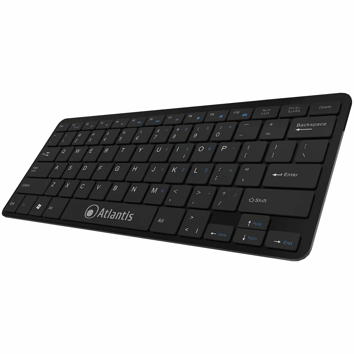 Tastiera ultraslim 78 tasti USB Chocolate Nero Atlantis Argo