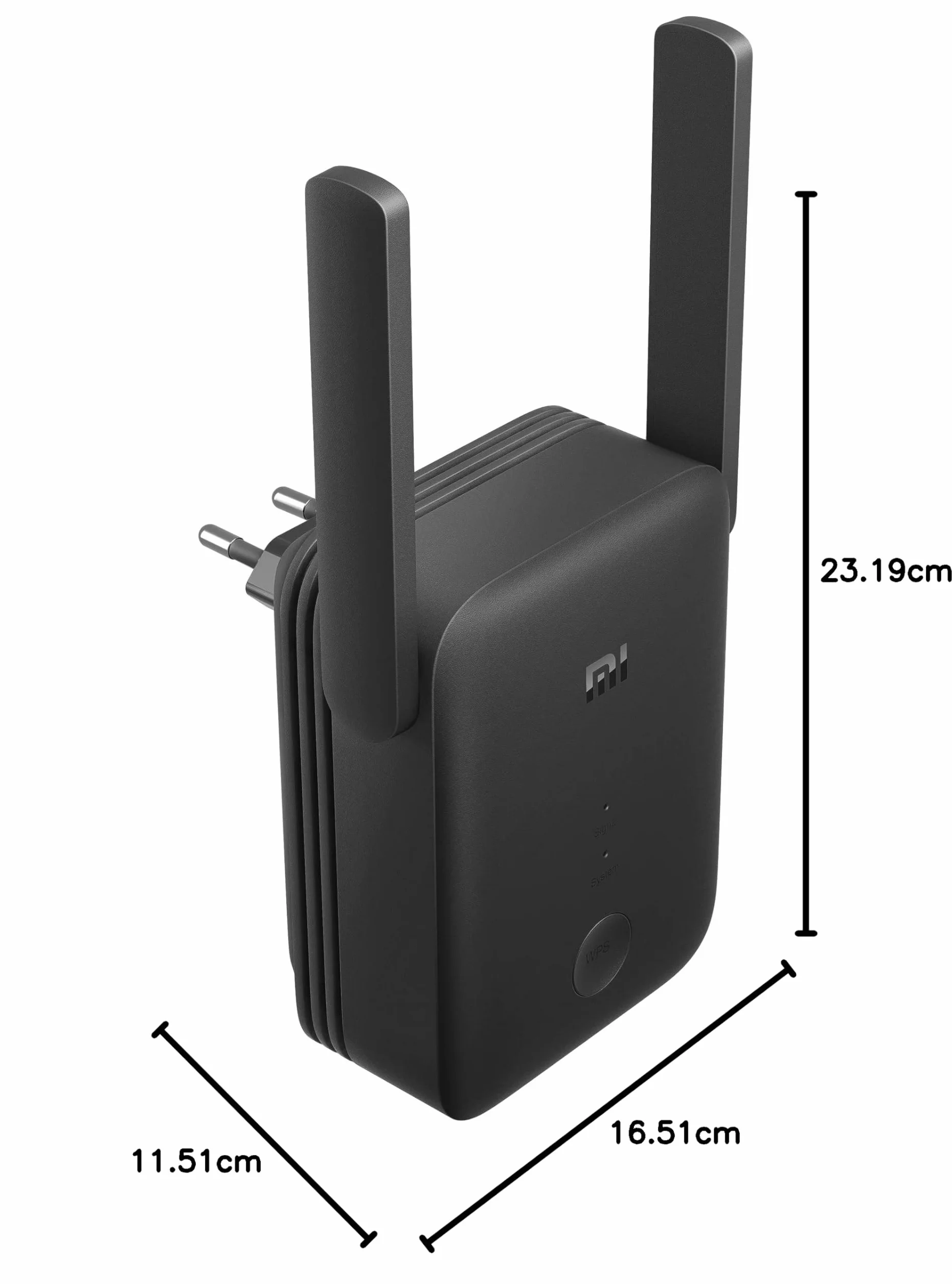 Xiaomi Mi Wi Fi Range Extender Ac 1200, Wireless Dual Band 867 Mbps E 300 Mbps, 2.5 Ghz E 5 Ghz, Indicatore Di Segnale Intelligente, Configurazione Semplice, Nero, ‎23.2 X 16.5 X 11.5 Cm, 270 G