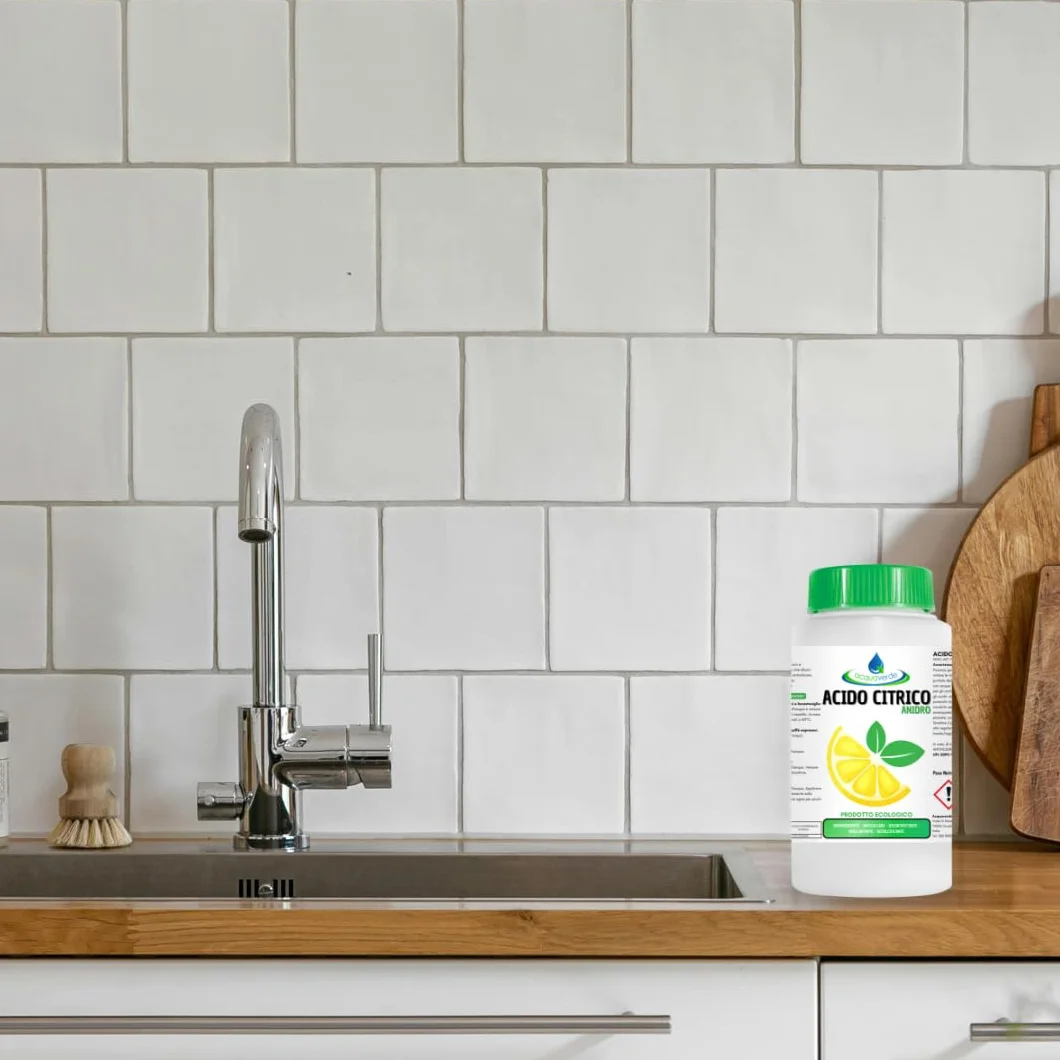 Acido Citrico in Polvere 100% Puro 1 kg - Anticalcare, Disincrostante per Pulizia Casa