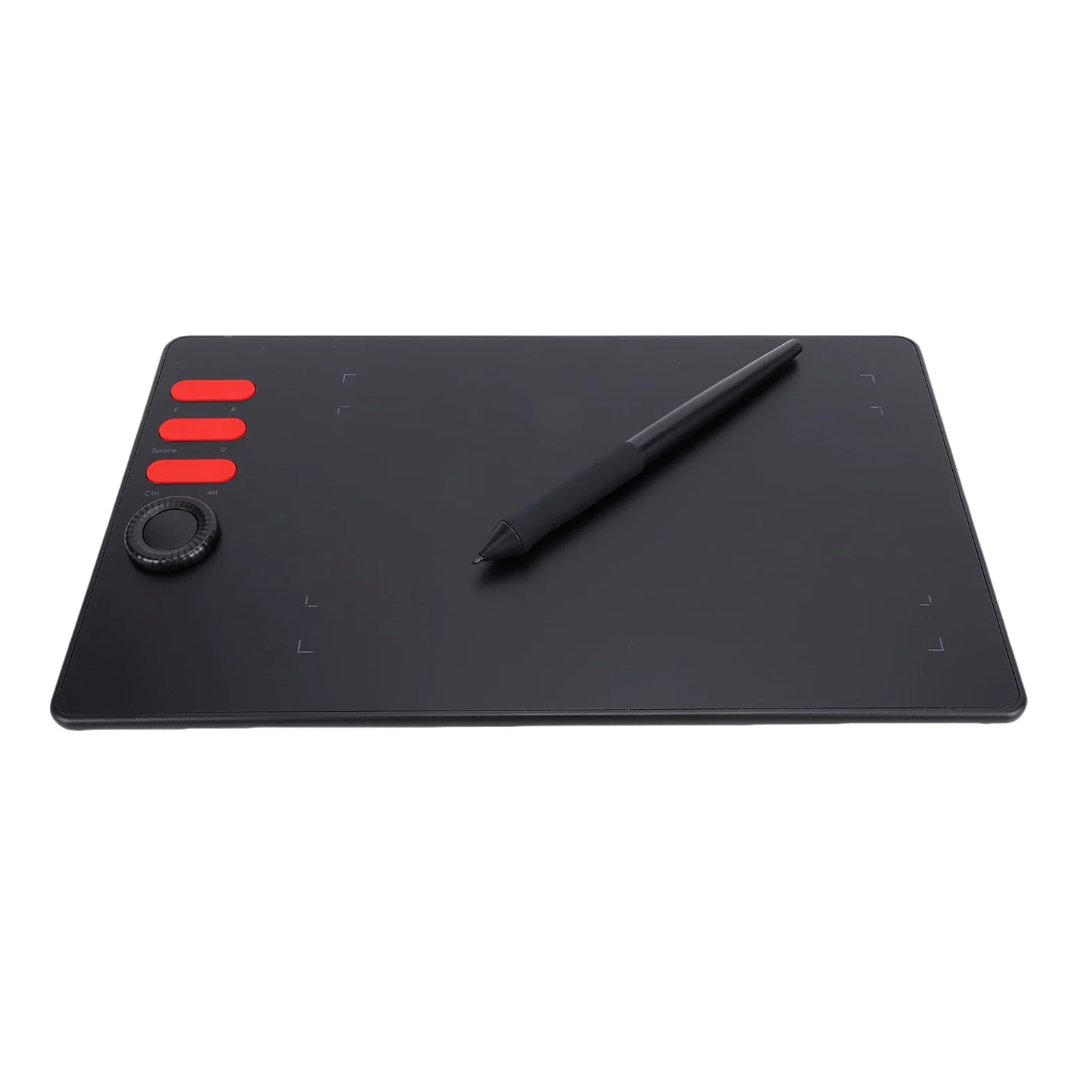 Oumefar Tavoletta Grafica con Area Attiva da 7,68x4,80 Pollici (Q5) | Stilo sensibile alla pressione, 16384 livelli di pressione, 6 tasti di scelta rapida, compatibile con , Windows,