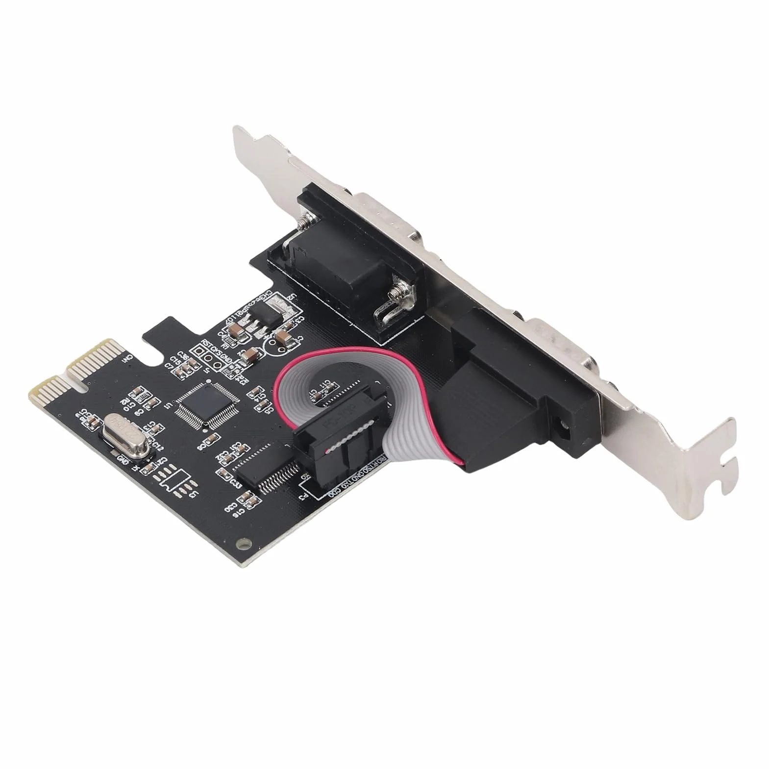 VBESTLIFE Scheda Combinata Parallela Seriale PCI con Duali Porte Seriali 232, Scheda Adattatore Combinato PCI, Controller della Scheda di Espansione PCI, Scheda PCI a Stampante