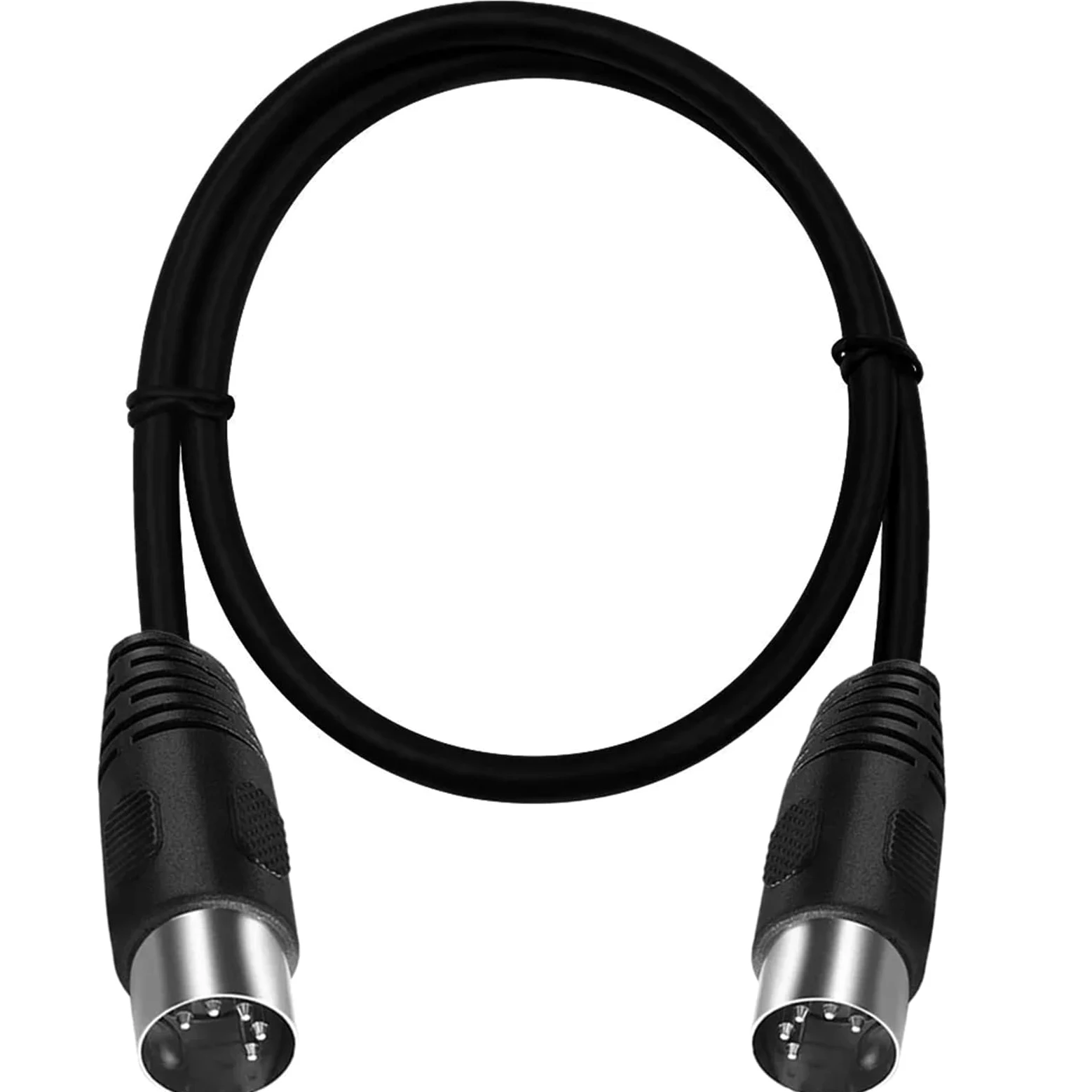 0.5m 1m 1.5m 3M 5m 90 gradi MIDI DIN 5PIN maschio a maschio Spina 5 pin DIN prolunga audio maschio cavo cavo din-5pin M/M cavo(Double Right 5pin,3m)