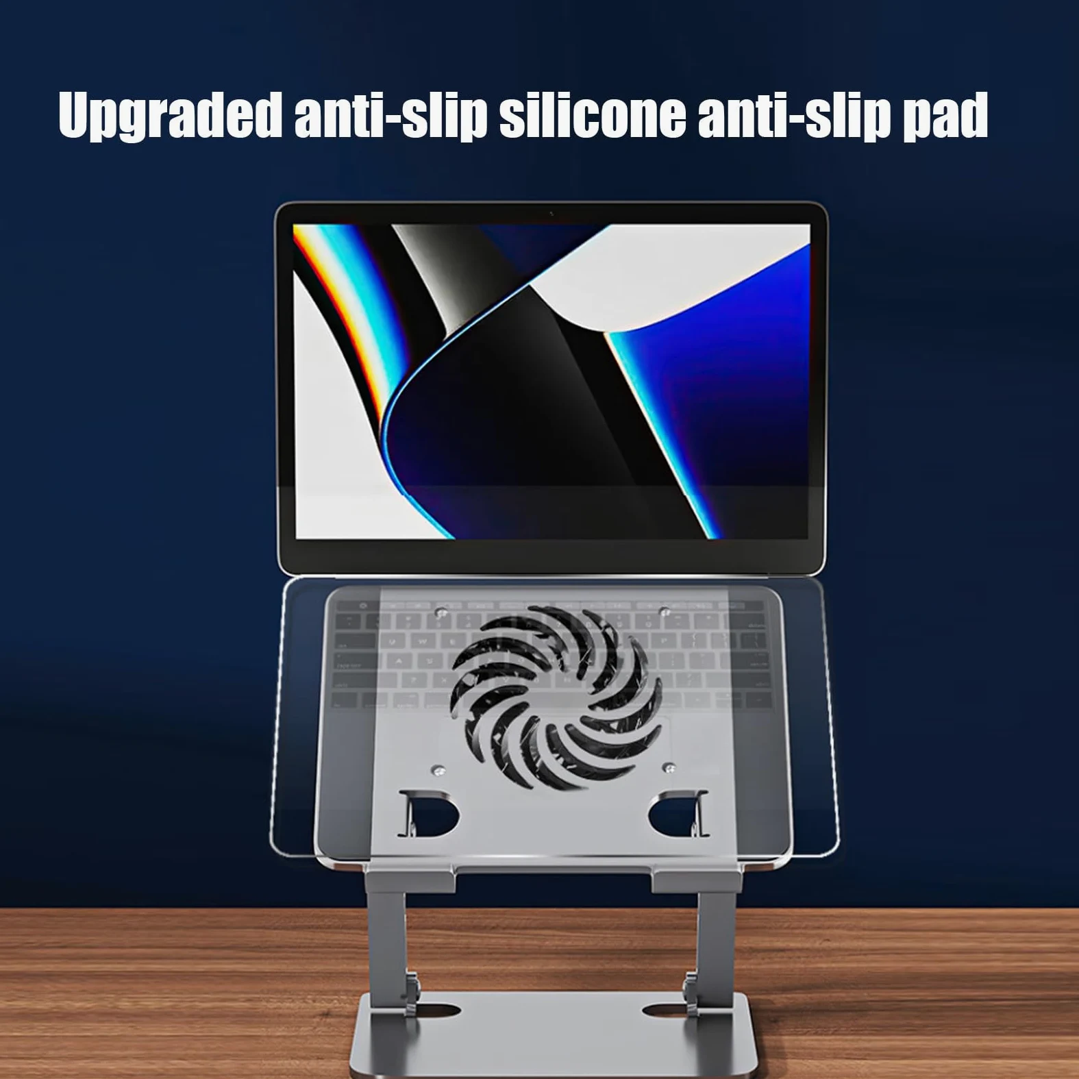 Supporto per Laptop Supporto Ad Altezza Regolabile E Pieghevole | Portatablet E Supporto Raffreddamento Laptop Per Ufficio Divano Tavolo Scaffale Casa Viaggio Lettura Lavoro