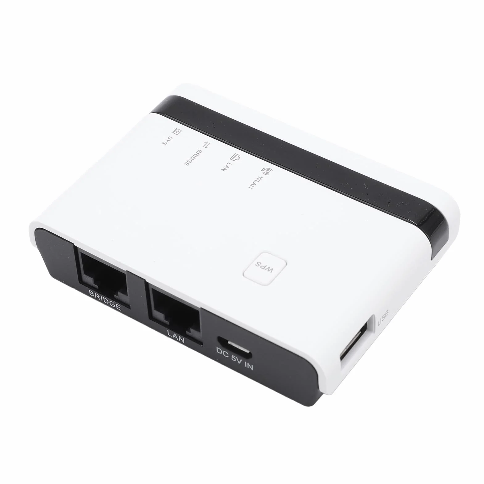 Bridge LAN Ethernet Wireless USB Print Server 2.0 per 4 Stampanti con Porta USB da 480 Mbps Rete da 100 Mbps per 7/8/10/11/OS X (Spina europea)