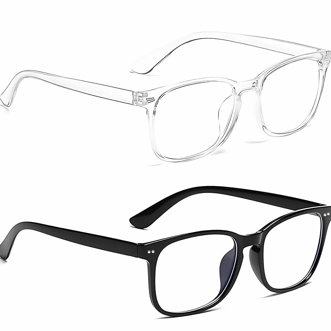 Occhiali Luce Blu Donna Uomo Set 2 Anti Luce Blu Computer Filtro