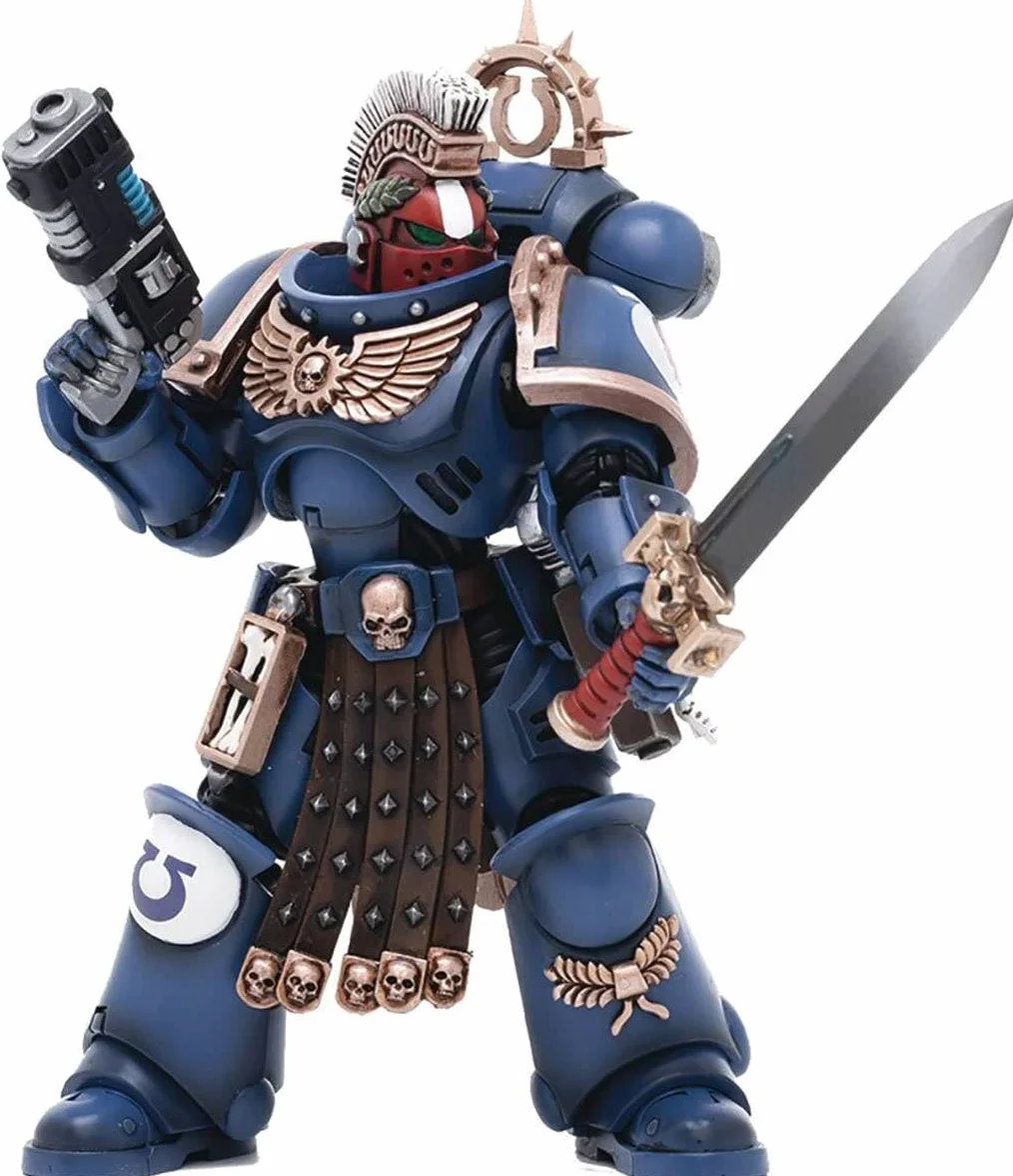 Joytoy Warhammer 40,000 Ultramarines Veteran Sergeant Icastus 1/18 Action Figure