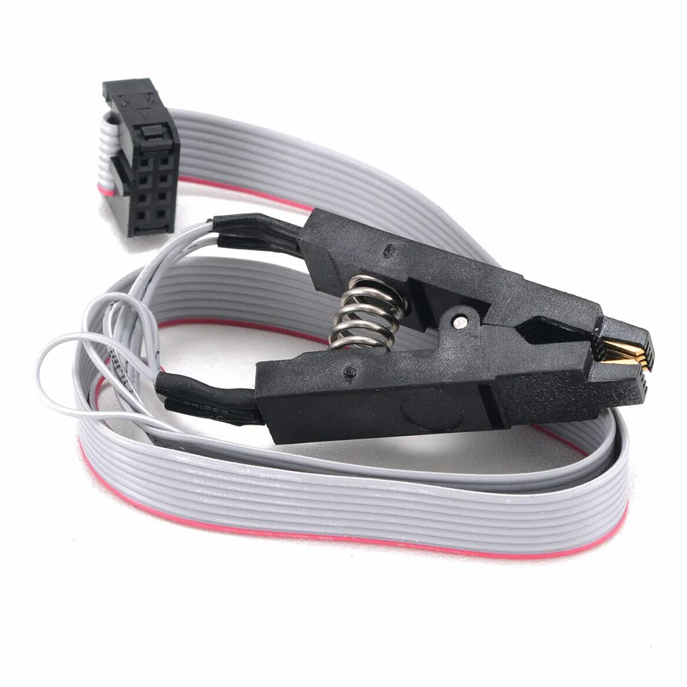CH341A Kit Programmatore USB con SOP8 EEPROM Burner BIOS Flasher SPI Flash 1 Adattatore 8V Presa 150mil per Serie 24 25