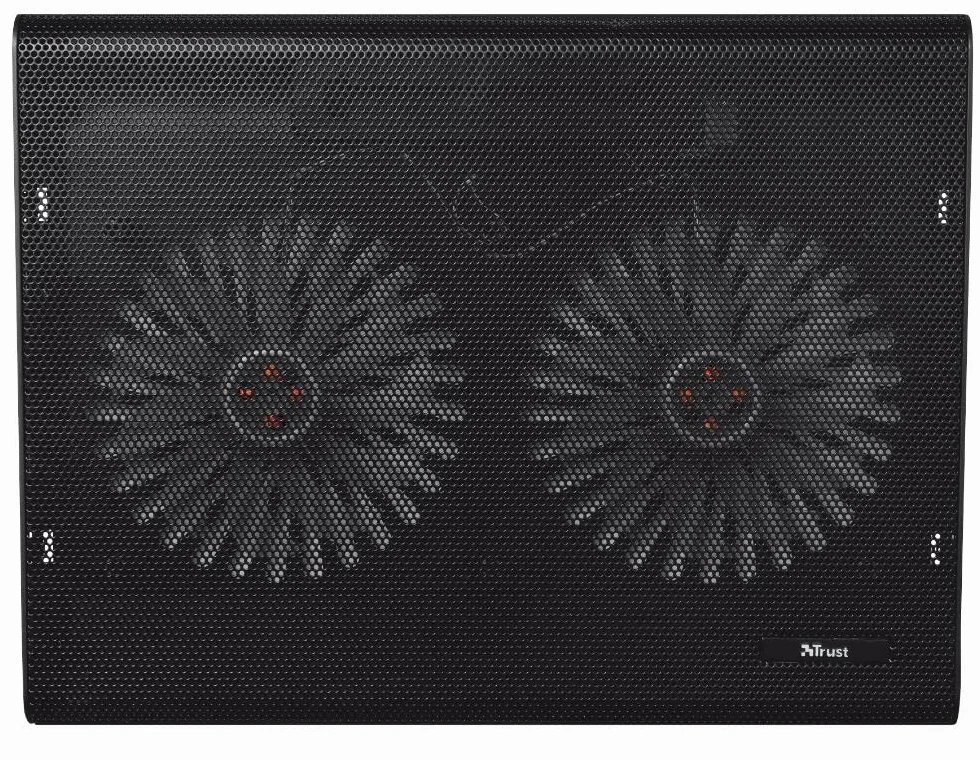 Trust Base di Raffreddamento per Laptop 17.3, 2 Ventole, USB, Cooling Pad, Nero
