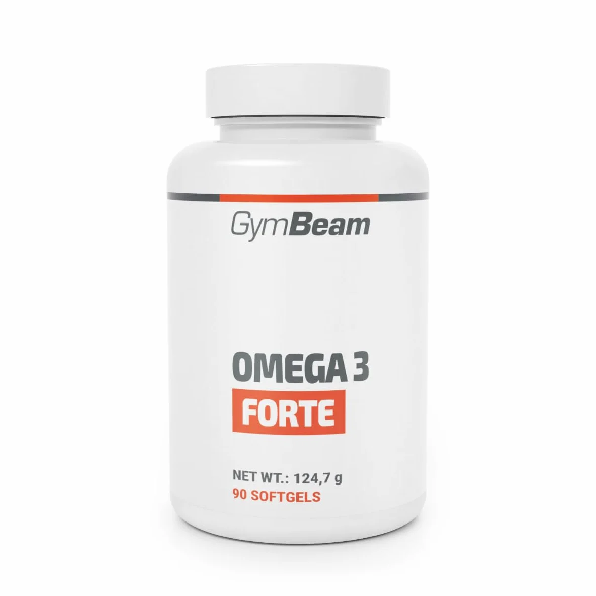 GymBeam Omega 3 Forte Capsule 1000mg Olio di Pesce EPA DHA Salute del Cuore Cervello Vista 90 cps
