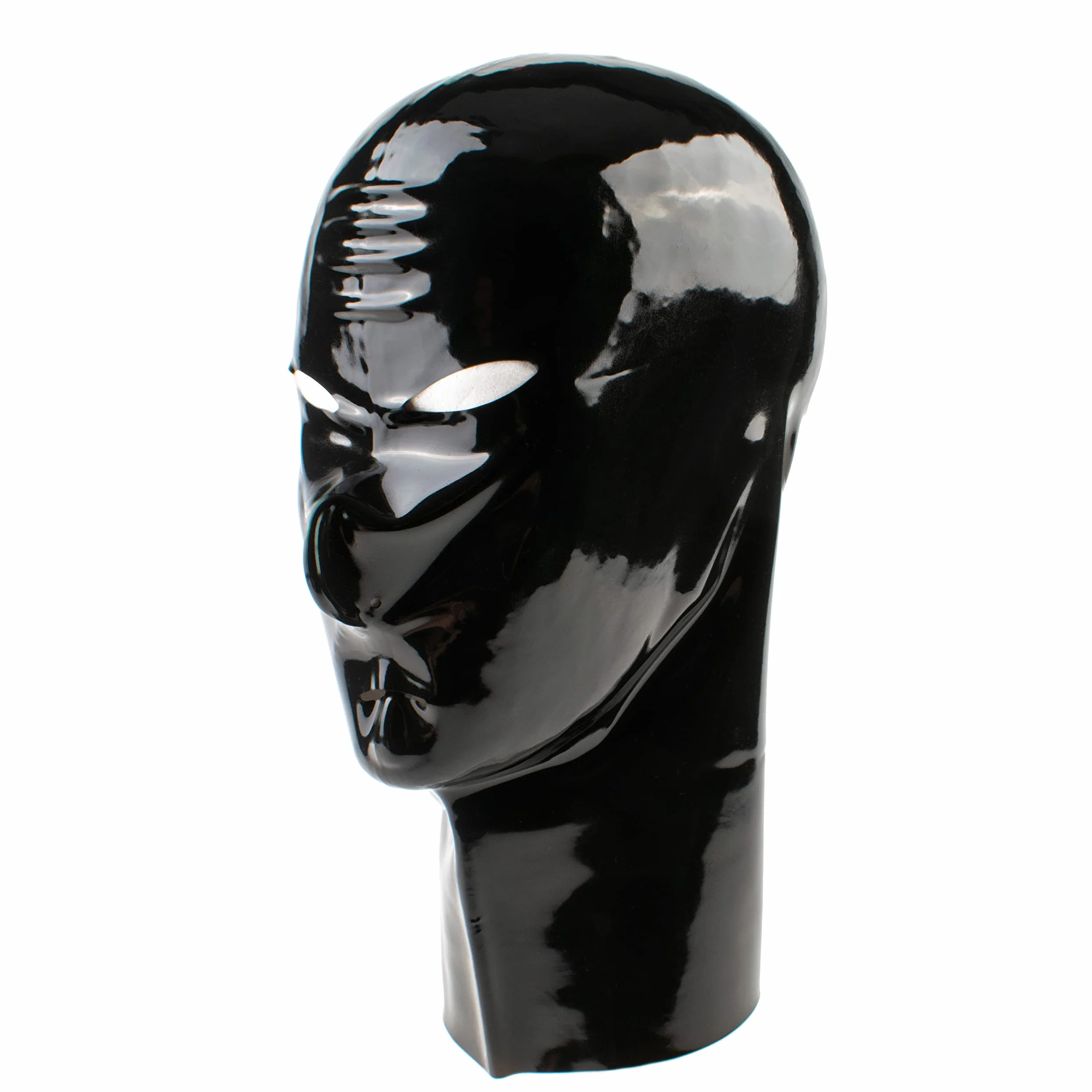 Rubberfashion Maschera di lattice Cappuccio con aperture per bocca naso occhi