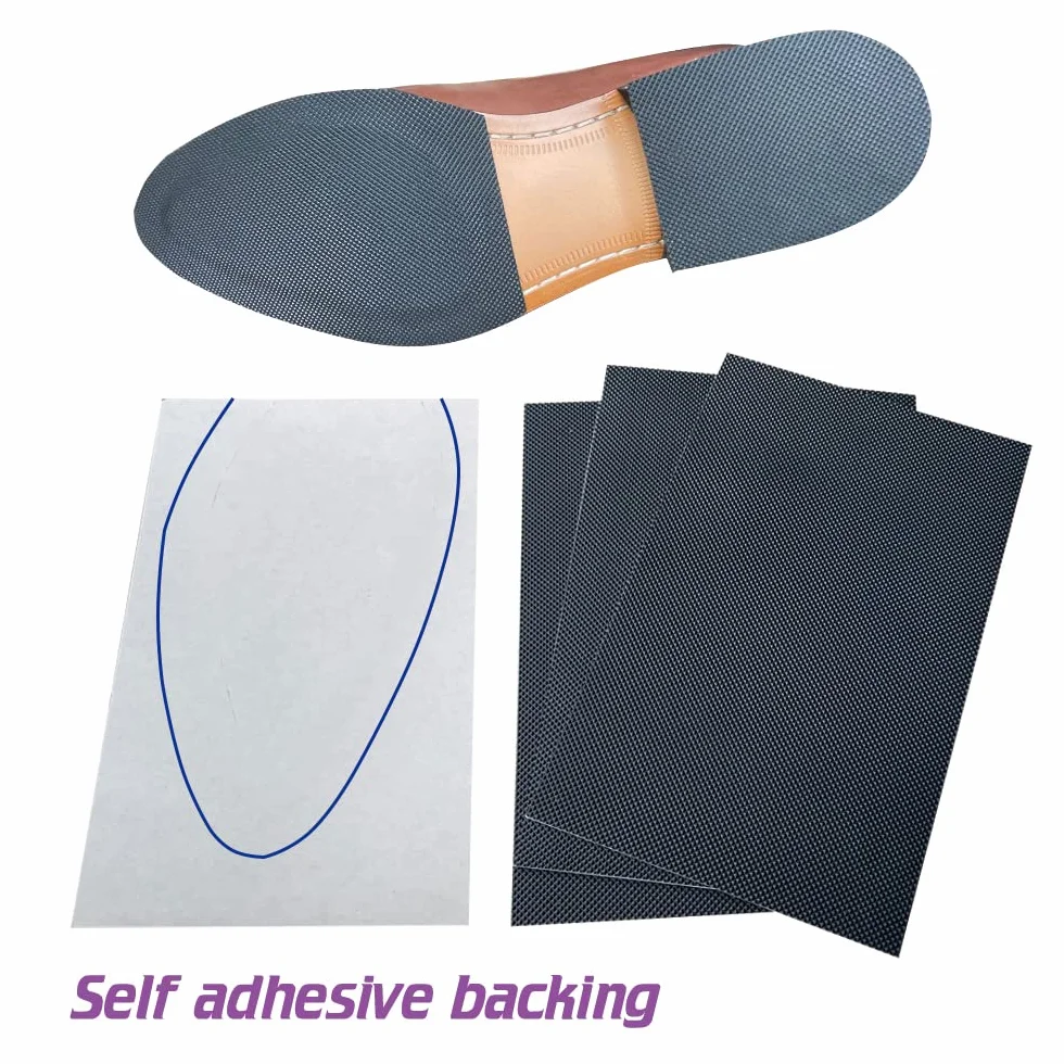 Unikstep 4 Pezzi Protezioni Suole Scarpe, Cuscinetti Antiscivolo Tallone, Adesivo Riduzione Rumore