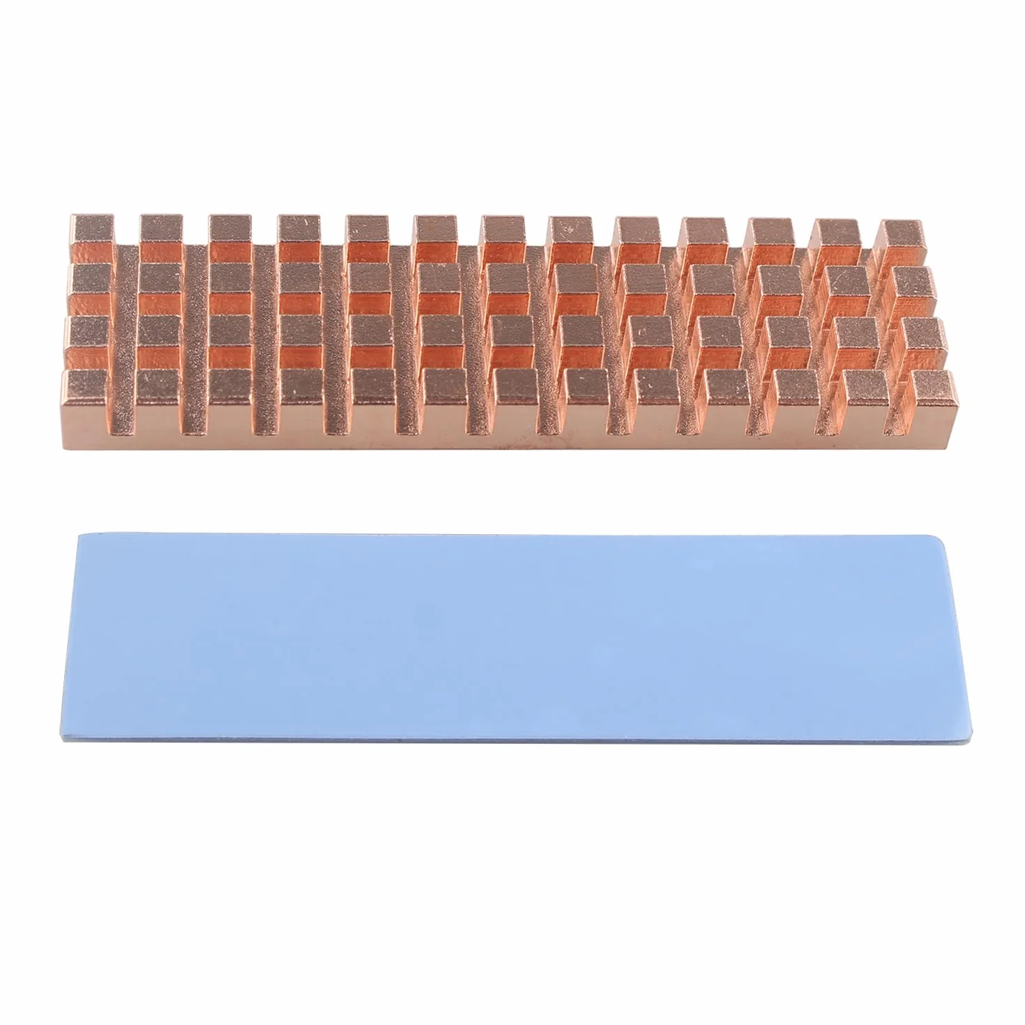ZDE Dissipatore M.2 per 2280 M.2 SSD 70x20x6mm con Cuscinetto Termico in Silicone per PC Laptop Raspberry Pi NGFF PCIe NVMe SATA M.2 2280 SSD Raffreddamento