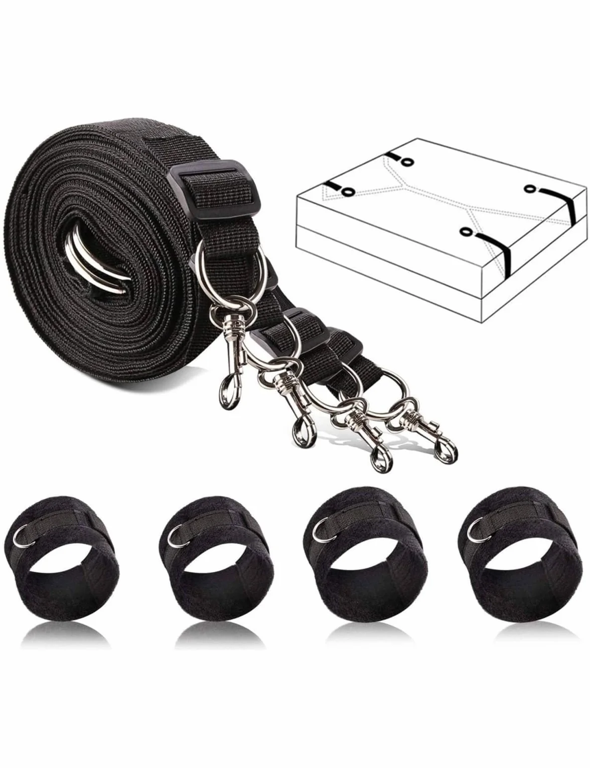 Cinghie in Nylon Non Lineari per Letto, Regalo Originale M9