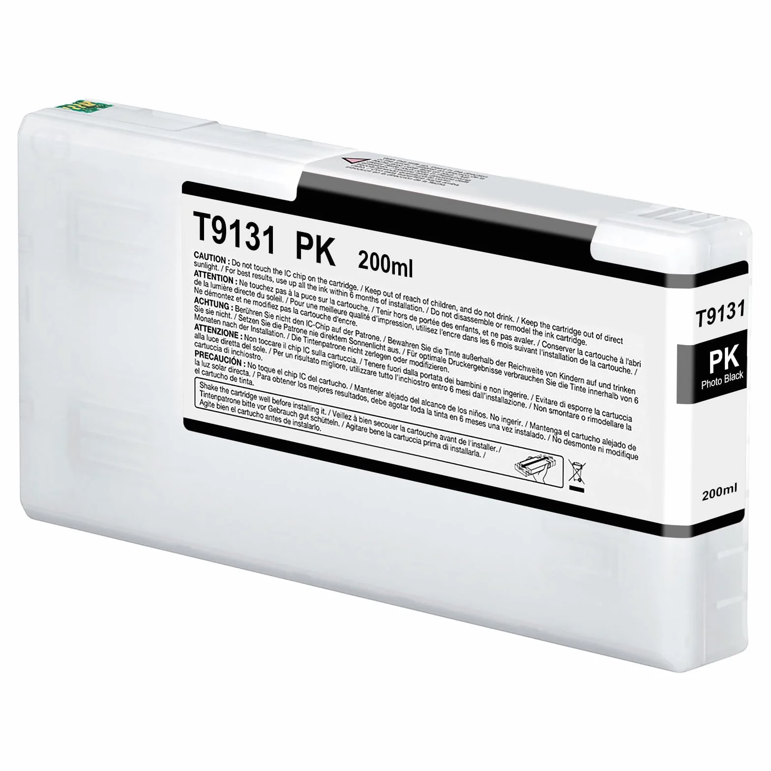 T9131 Cartuccia d'inchiostro Nero fotografico per Epson T9131 Cartucce d'inchiostro PK C11CF66001A Sostituzione per Epson SureColor SC-P5000(1 x Nero Foto)
