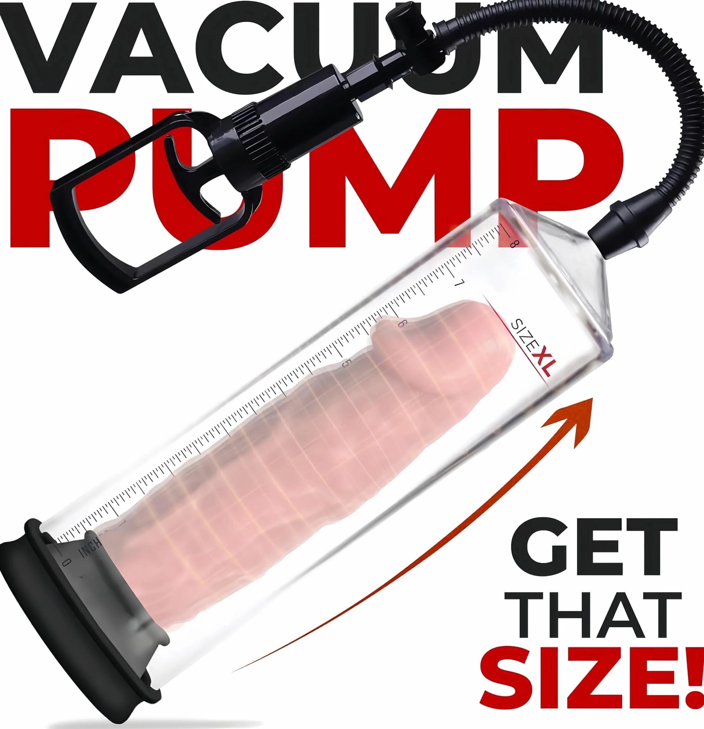 KinZon Pompa per pene, giocattolo sessuale per uomini, estensore del maschile con vagina in silicone