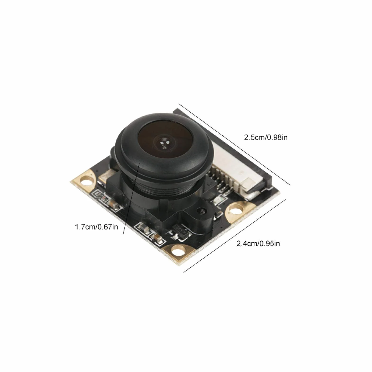 Tyenaza Modulo Fotocamera, Scheda Fotocamera, Modulo Fotocamera 5 Milioni di Pixel Visione Notturna 130 ° Angolo di Visione Della Fotocamera Modulo Board per Raspberry pi B 3/2