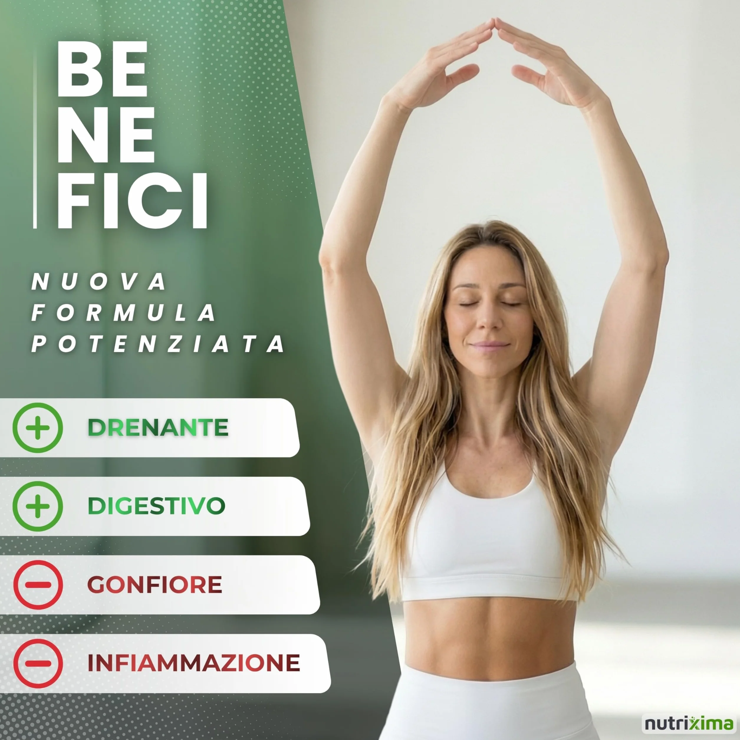 Bromelina Forte Drenante 2500+5000 GDU 40cpr con Tarassaco Made in Italy NUTRIXIMA®