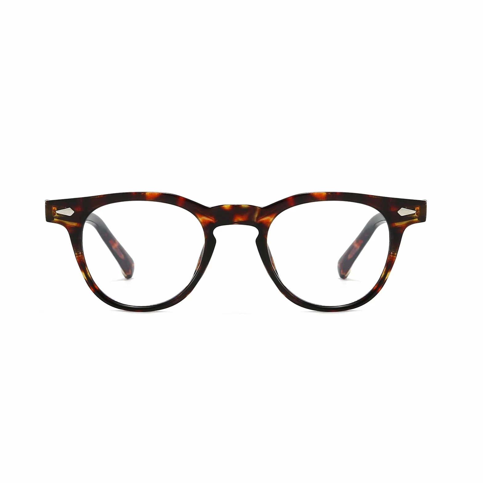 YAMEIZE Occhiali Luce Blu Vintage Rotondo Uomo Donna Anti Luce Blu Filtro Luce Blu