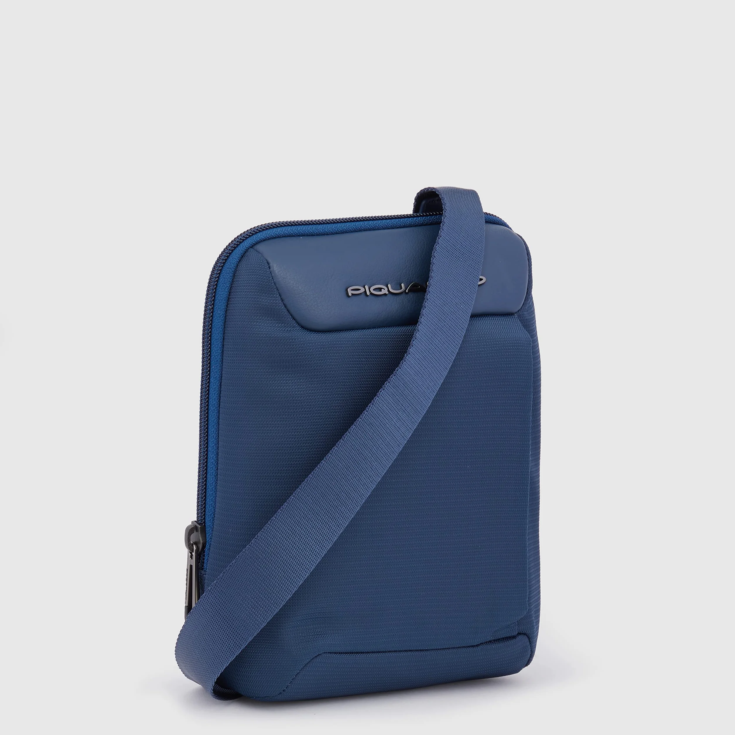 Piquadro Macbeth Borsello piccolo tessuto e pelle porta Ipad Mini ad uno scomparto