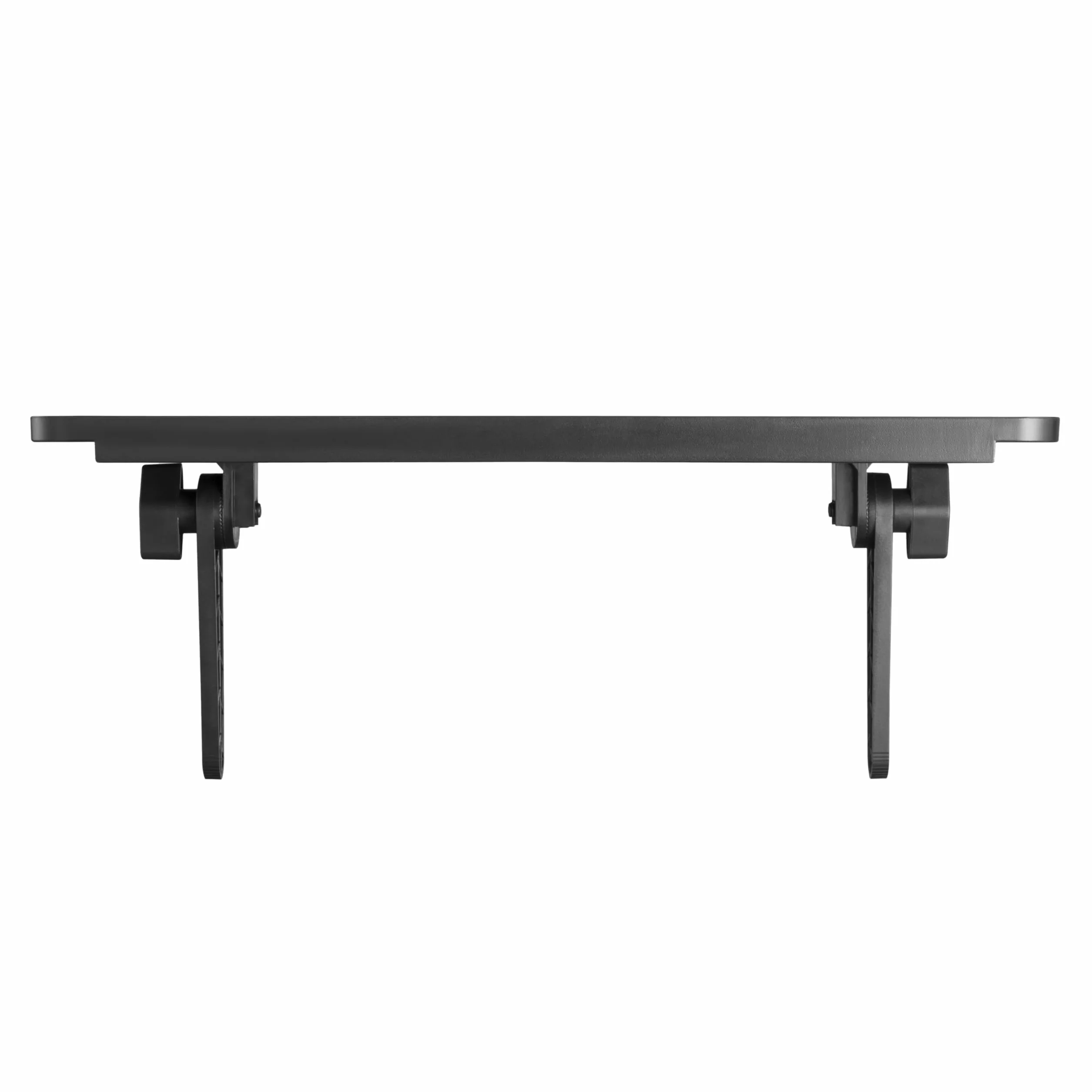 METRONIC 451074 - Scaffale per TV con supporto per schermo, monitor, decoder tablet, vassoio superiore per supporti multimediali, altoparlanti - semplice installazione - nero