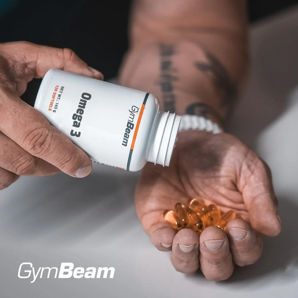 GymBeam Omega 3 Olio di Pesce Capsule, Integratore di Acidi Grassi Insaturi con EPA e DHA, 240 cps