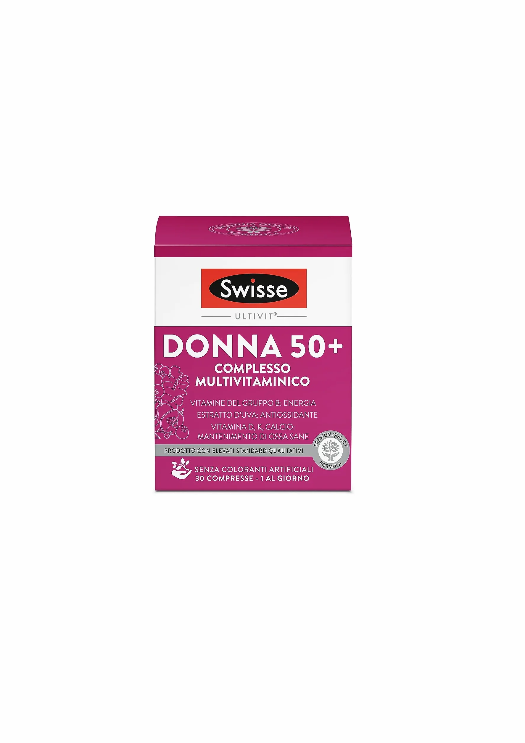 Swisse Multivitaminico Donna 50+ Integratore Alimentare 30 Compresse